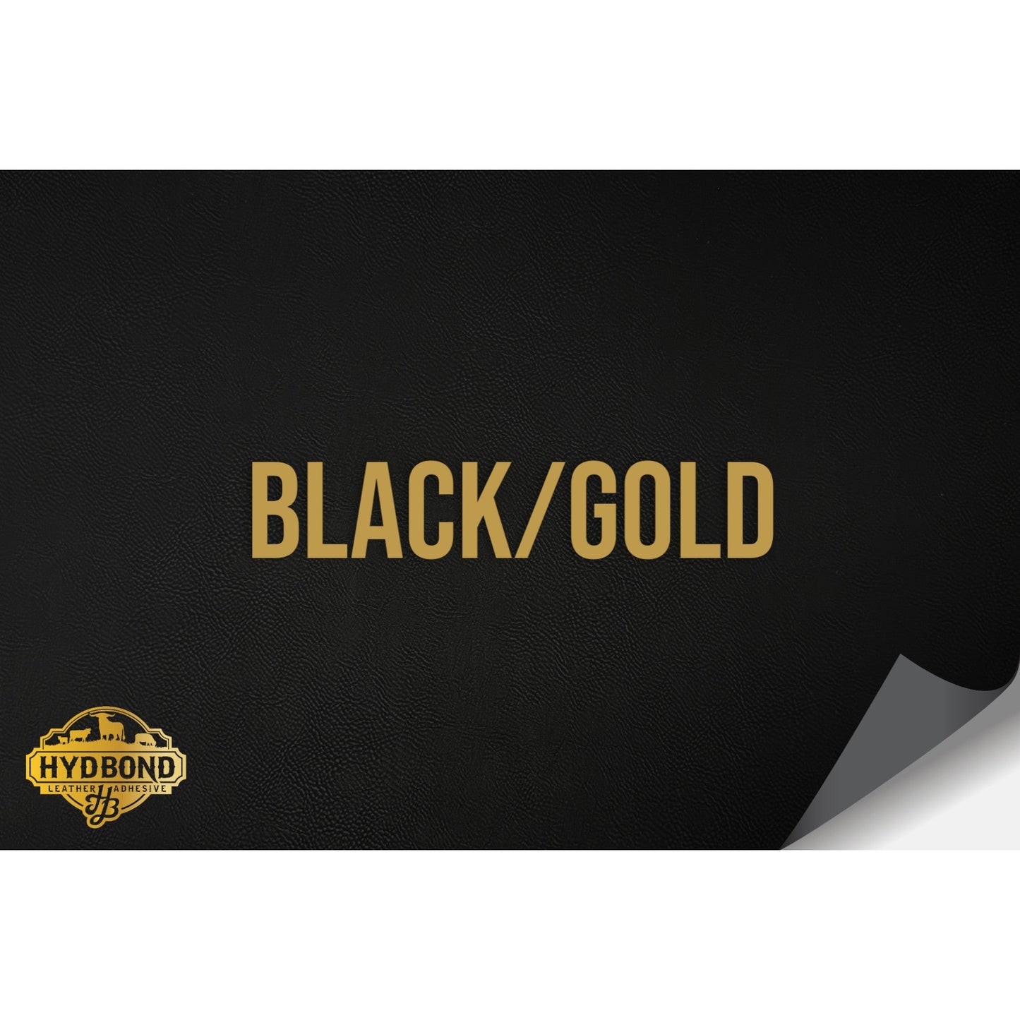 NO ADHESIVE BLACK/GOLD LEATHERETTE SHEET (12"x24") STANDARD