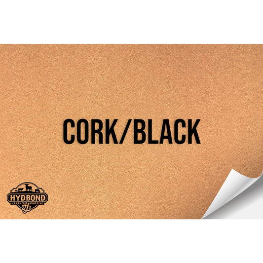 CORK WITH ADHESIVE HYDBOND LEATHERETTE SHEET (12"x24") ULTRAHYD®