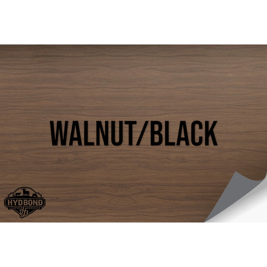 NO ADHESIVE WALNUT/BLACK HYDBOND LEATHERETTE SHEET (12"x24") STANDARD