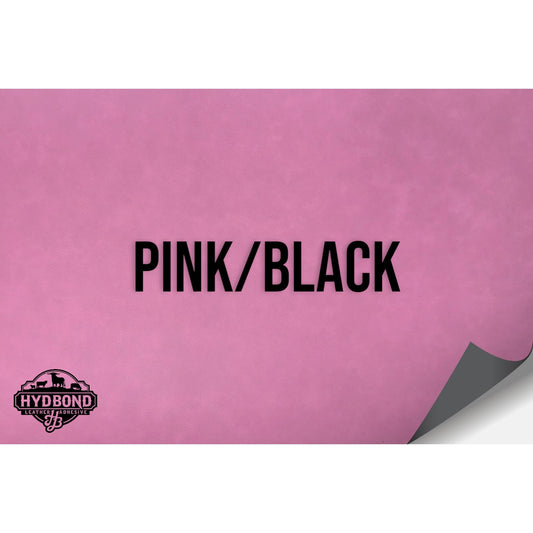 NO ADHESIVE PINK/BLACK LEATHERETTE SHEET (12"x24") STANDARD