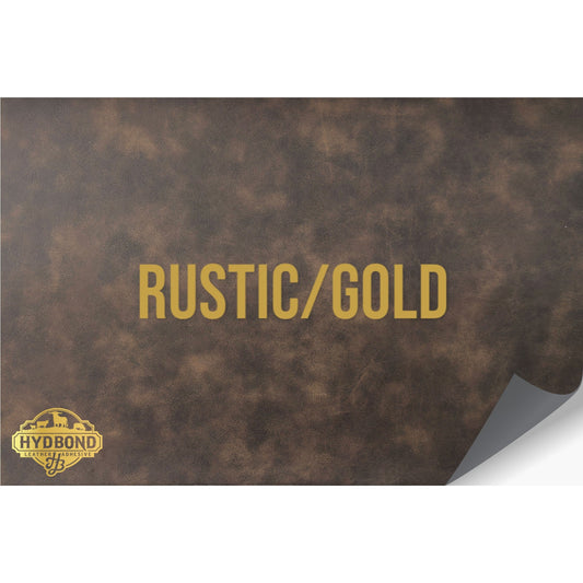 NO ADHESIVE RUSTIC/GOLD HYDBOND LEATHERETTE SHEET (12x24") STANDARD