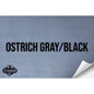 OSTRICH GRAY/BLACK WITH ADHESIVE HYDBOND LEATHERETTE SHEET (12"x24") ULTRAHYD®