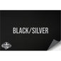 NO ADHESIVE BLACK/SILVER HYDBOND LEATHERETTE SHEET (12"x24") ULTRAHYD®