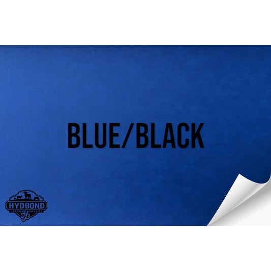 NO ADHESIVE BLUE/BLACK HYDBOND LEATHERETTE SHEET (12"x24") ULTRAHYD®