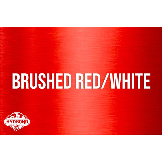 Hydbond Brushed Red/White Acrylic Panel