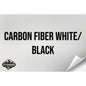 CARBON FIBER WHITE/BLACK WITH ADHESIVE HYDBOND LEATHERETTE SHEET (12"x24") ULTRAHYD®