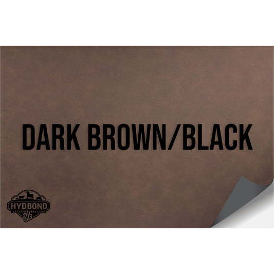 NO ADHESIVE DARK BROWN/BLACK LEATHERETTE SHEET (12"x24") STANDARD