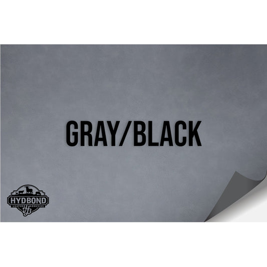NO ADHESIVE GRAY/BLACK LEATHERETTE SHEET (12"x24") ULTRAHYD®