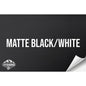 MATTE BLACK/WHITE WITH ADHESIVE HYDBOND LEATHERETTE SHEET (12"x24") ULTRAHYD®
