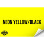 NEON YELLOW/BLACK WITH ADHESIVE HYDBOND LEATHERETTE SHEET (12"x24") ULTRAHYD®
