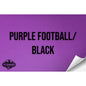 PURPLE FOOTBALL/BLACK WITH ADHESIVE HYDBOND LEATHERETTE SHEET (12"x24") ULTRAHYD®