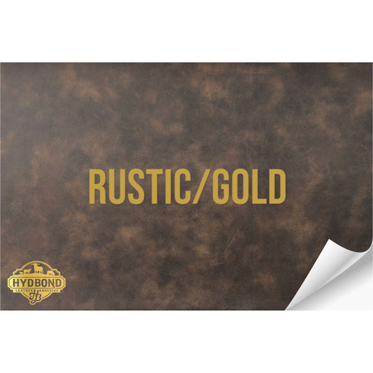 NO ADHESIVE RUSTIC/GOLD HYDBOND LEATHERETTE SHEET (12"x24") ULTRAHYD®