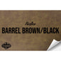 RUSTICA BARREL BROWN/BLACK WITH ADHESIVE HYDBOND LEATHERETTE SHEET (12"x24") ULTRAHYD®