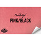 SADDLEHYD PINK/BLACK WITH ADHESIVE HYDBOND LEATHERETTE SHEET (12"x24") ULTRAHYD®