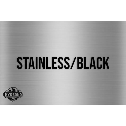 Hydbond Brushed Stainless/Black Acrylic Panel